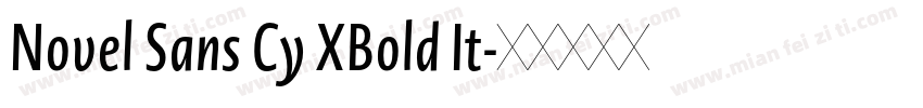 Novel Sans Cy XBold It字体转换